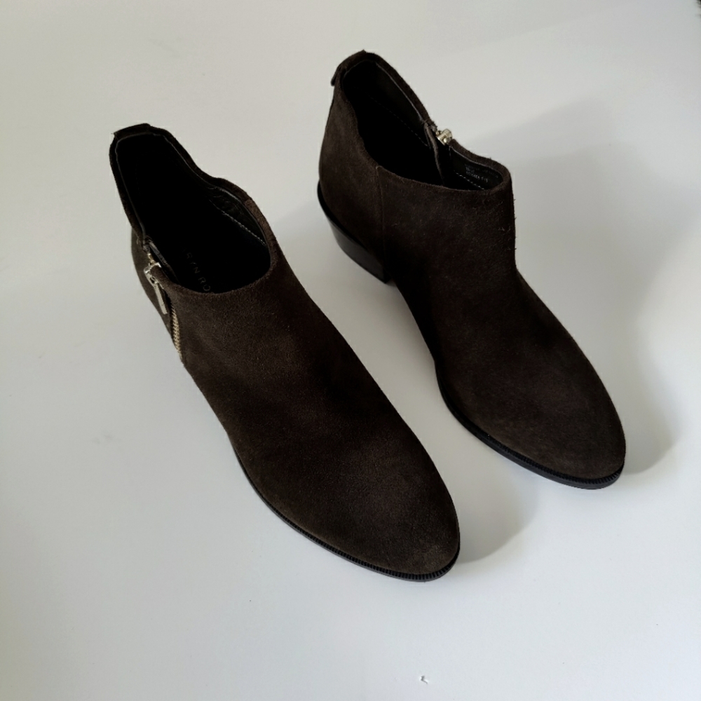 Taryn Rose Sabrina Loden Suede Ankle Bootie